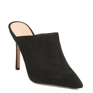 Veronica beard suede Lisa heeled mule nwb 9